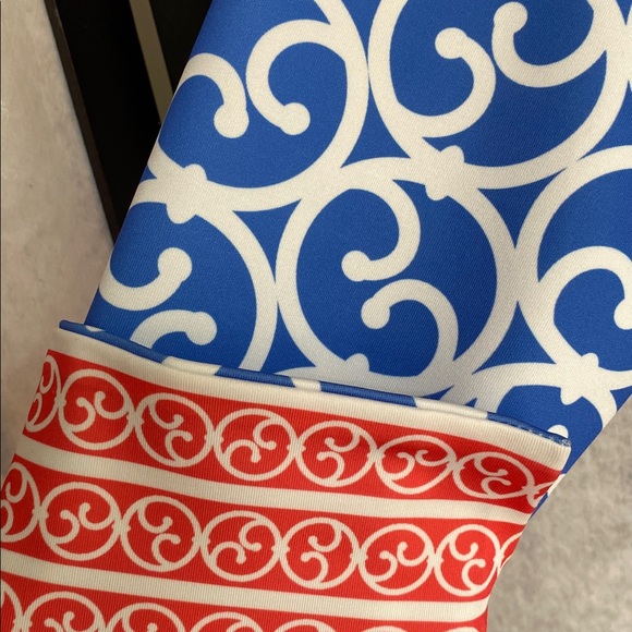 Gretchen Scott Azure Blue Twist and Shout Heavens Gate Dress Size Large - Picture 12 of 13